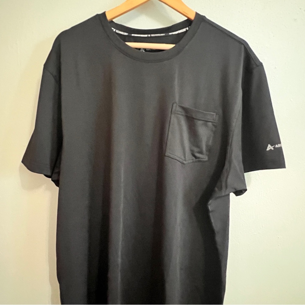 Men’s Black Cooling T-Shirt with Pocket